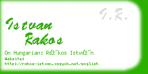 istvan rakos business card